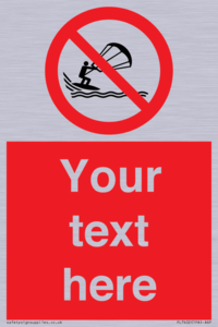 Custom No kite surfing